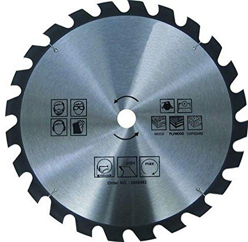 Kreissägeblatt für Holz – Ø 400 x 30 mm / 24 Zähne | Handkreissäge | HM – Hartmetall | zum sägen in Holz | für Handkreissägen