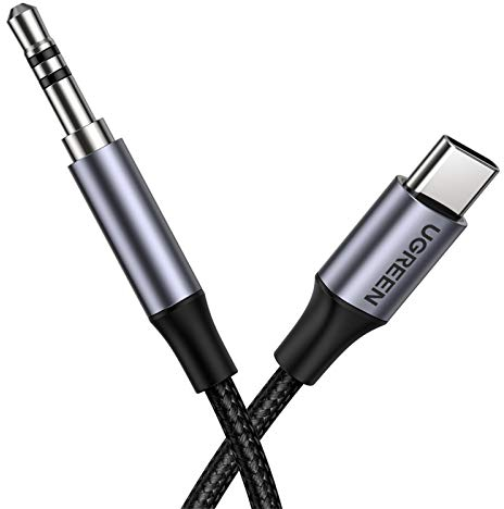 UGREEN 1M Câble USB C Jack 3.5mm en Nylon Tressé