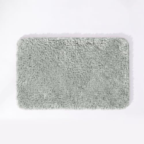 Allure Luxury Deep Pile Microfibre Bath Mat, Non-Slip, 50 x 80cm, Quick Dry & Easy Care (Dove Grey)