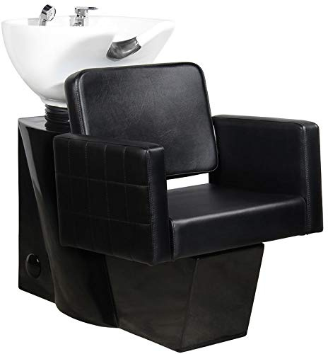 Activeshop Ankara Lavabo de coiffeur Noir