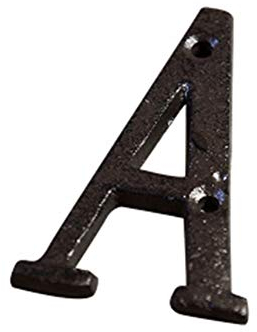 BNXTF Números de la casa de Hierro Fundido, números y Letras de la casa de Hierro Fundido, Letras Creativas de Bricolaje, Placas, letreros, decoración del jardín del hogar, Manualidades con Tornillos