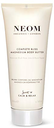 NEOM- Complete Bliss Magnesium Body Butter, 200ml | Cream Moisturiser With Essential Oils | Nourish & Soften | Fruity & Floral