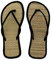 Black Sugar Tongs Résistant Mixte Femme Homme Paille Naturelle Sandales Chaussures Maison Déguisement Asie Semelle Antidérapant (36 EU)