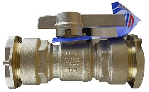 Arco - Robinet compteur eau - Manchon LAITON ACS pour tube PEHD Ø25 avec vanne à sphère - Arco