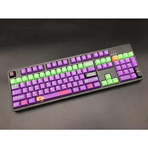 2Duck Eva 01 PBT Keycap Evangelion 117 Keys Farbstoff Sublimation OEM-Profil Japanische Personalisierte Keycaps Für Cherry MX Switch Mechanische Gaming-Tastatur