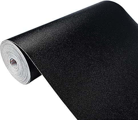 Ladekanten Schwellerschutz Tuningfolie Auto-Folie Motorrad Lackschutzfolie Türschwellerschutz B Säulen Verkleidung Extrastark PKW Schwarz Matt Geprägt Strukturiert 22x100 cm Auto Lackschutz