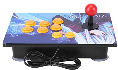 Fydun Controller Arcade, Pulsanti Joystick Dispositivo di Controllo Arcade Stick con Ricarica USB per PC Computer Game