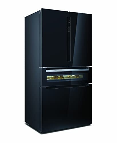 Siemens Congelador inteligente KF96RSBEA iQ700, 183 x 90,6 cm, 401 litros + 171 litros de congelador, no se descongela, refrigeración más rápida, Icetwister
