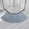 MOTT 50 Semi-Circular Bath Mat for Quadrant Shower Cubicle,Anti-Slip Bathroom Carpet Rugs Shower Mat,Fan-Shaped Foot Pads,Curved Shower Mat for Hotel, Grey,45x143cm