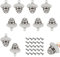 10 Piezas Abridores de Botellas de Pared Abrelatas de Botella Montado de Pared Vintage Abrebotellas de Cerveza Retro con Tornillos (Plata)
