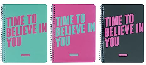 Mr. Wonderful - Set mit 3 A5-Notizbüchern - Time to believe in you