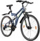 ZÜNDAPP Mountainbike 28 Zoll Fahrrad 175-190 cm | Fully MTB mit 21 Gangschaltung und V-Bremsen | Federgabel | Bike Blue 3.0 (blau/grün, 52 cm)