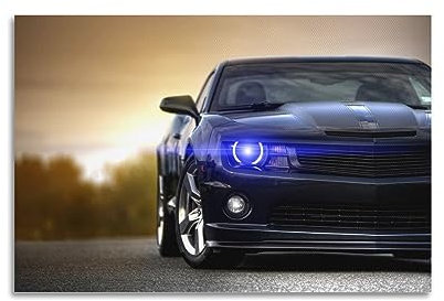 WELYK Rennwagen-Poster für Chevrolet Camaro SS Super Car Sport Auto Poster Dekorative Malerei Leinwand Wandposter und Kunstdruck Moderne Familie Schlafzimmer Dekor Poster 30 x 45 cm
