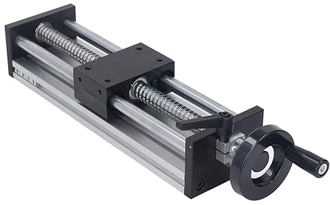 CNC Linearbewegungsschienenführung, M5 200 Mm Hub, Hochpräziser Kugelumlaufspindel Lineartisch, Schiebe Lineartisch Aktuator, Kreuzschiebetisch für DIY CNC Fräser, Graviermaschine