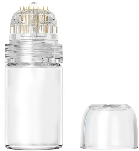 FOMIYES Micro-Aiguille Flacon Vide Pour Essence Aiguille De Soins De La Peau Remplissage Facile Du Liquide De Soin Pour Visage Et Corps Usage Maison Salon Et Voyage 5.30 X 2.30 X 2.30 cm