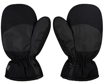 PGA TOUR Thermal Fleece Cart Mittens for Winter Golf Gloves Unisex S/M, Black