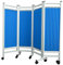 GUODDM Raumteiler Sichtschutz - Klappbarer Roll-Sichtschutz, Medizinischer Sichtschutz Auf Rädern, 6 Fuß/180 cm Hoher Faltbarer Raumteiler, Temporärer Zaun Für Klinik/Patienten/Untersuchungsraum