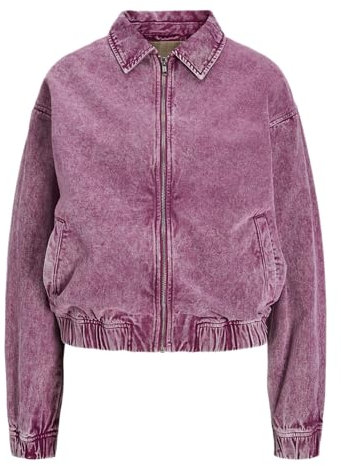 JJXX Damen Jxziggy Washed Jacket PNT Jeansjacke, Fuchsia Red, XL