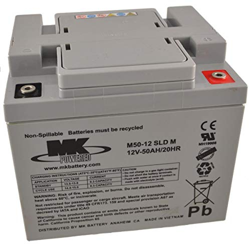 12V 50Ah MK Sealed Lead Acid Mobility Scooter Battery