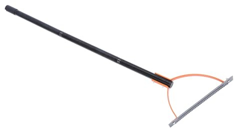 Manual Weed Grass Cutter, Double Serrated Blade Manual Weed Whacker, Stainless Steel Long Handle Manual Grass Whip for Garden, Yard, Field and Ditches (3 Sections)