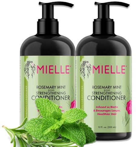 P-Beauty Rosmarin Minze Conditioner mit Biotin 2x355ml - stärkende Haarspülung für Haarwachstum & Spliss - repariert & pflegt das Haar - Haarpflege & Kopfhautpflege, Spülung für alle Haartypen