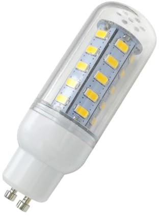 Aoxdi 1 Stück GU10 LED Mais Licht 6W Lampen, Warmweiß, GU10 Energiesparlampe 6W LED Birnen, AC220-240V