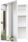 CHOEZON Bathroom Medicine Mirror Cabinet, Wall-Mounted Bathroom Vanity with Mirror, Medicine Cabinet with Storage Function, Hanging Storage Cabinet, Adjustable Shelves, White