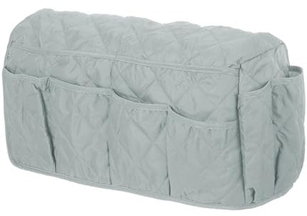 sourcing map Sofa Armrest Organizer Non-Slip Armchair Caddy Waterproof Couch Remote Holder Organizers with 14 Pockets for TV Remote Control Cell Phone Magazines Sofa Organization, Grey