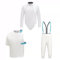 ZXDRYBHD 450N 3-teiliger Fechtanzug für Rechtshänder, Schutzjacke, Weste und Hose Set für Säbelwettkämpfe(50)