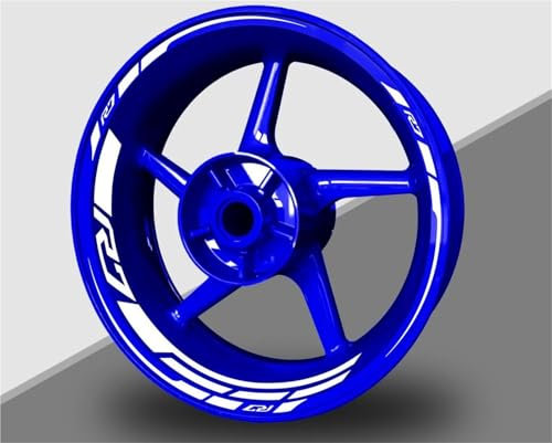 Motorrad Radnaben Rad Aufkleber Motorrad-Radaufkleber Für Yamaha YZF-R7 YZF R7 2018-2024 Reflektierende Felgenaufkleber Streifenband Streifen