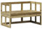 ULUYYUC Küchenbank Balkonbank Balkonbank Kleiner Balkon Parkbank - 2-in-1 Gartensofa Verlängerbar Imprägniertes Kiefernholz für Innenhof Garten Balkon Terrasse