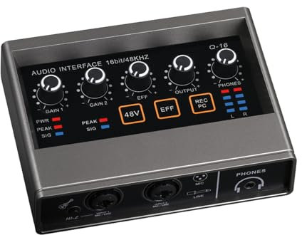 Ousidiman Interfaces de sonido de tarjeta de sonido profesional para estudio y podcasting