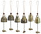 Feng Shui Chimes, 6 Stück Feng Shui Glocken, Fengshui Glocke, Campanula Windspiel, Segen Glocke, Windspiel Glocke Für Hausgarten Hängen Glück Segen