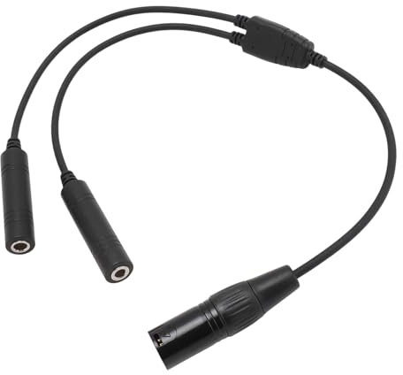 YUEHISY Aviation Headset Adapter Ga Dual Plug Zum 5-poligen XLR-Kopfhöreradapter, Kompatibel mit den Meisten Wichtigen Markenpiloten-Headsets