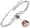 WINSD Armband mit Foto,Personalisiertes Armband mit Bild und Projektion, Personalisierte Geschenke für Muttertag Vatertag Valentinstag Weihnachten (B)