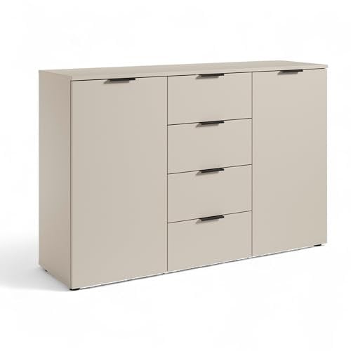 LINZ Kommode in Kaschmir - Modernes Sideboard mit viel Stauraum - 135 x 90 x 40 cm (B/H/T)