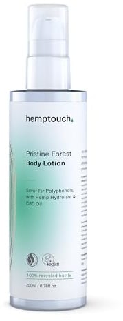Hemptouch Pristine Forest Bodylotion (200ml) - mit Hanföl, Jojobaöl und Sheabutter – Spendet intensive Feuchtigkeit, stärkt die Hautbarriere, lindert das Gefühl von Juckreiz und Spannungsgefühle
