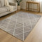 MY-RUG Juteteppich Nordic Line 170x120 cm | handgewebt aus Jute & Baumwolle im Boho-Stil | für Wohnzimmer Schlafzimmer |Sisalteppich, Naturteppich | Naturfarben grau in Sisaloptik | Bast Teppich