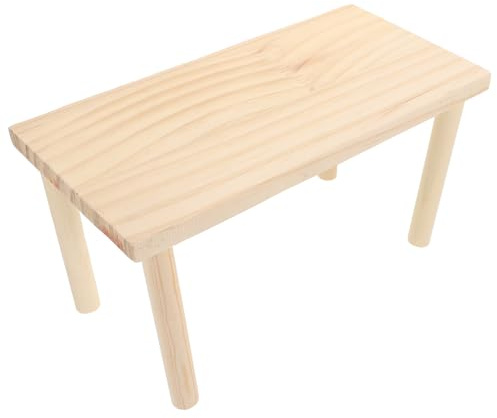 QUMIIRITY Holzplattform für Hamsterkäfig mit Ständer Multifunktionale Etage für Kleine Nager Wie Hamster Rennmäuse Chinchillas und Eichhörnchen zur Spiel Ruhefläche