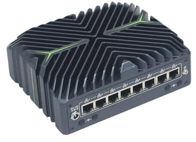 ANDAQI Micro Firewall Appliance with vPro, Mini PC, PFSense, Mikrotik, OPNsense, VPN, Router PC, Ultra 5 125U, RX21, 8 x 2.5GbE LAN, LAN 1 I226-LM, AI Boost NPU, 64G RAM, 512G SSD