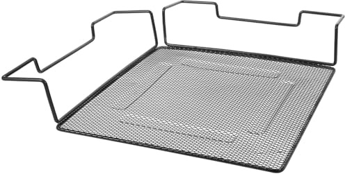 Sewroro Hängendes Eckregal aus Eisen für Wohnzimmer, Schwarz