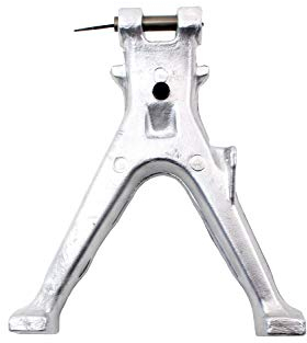BISOMO Kippständer, Hauptständer mit Langrohr, Aluminiumständer, U-Profil, ALU, Mit Bolzen & Gummi für Simson S50, S51, S70, S53, S83