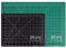 Breman Precision Self Healing Cutting Mats 9x12 and 12x18 Inches - 2 pack Black/Green Sewing Scrapbooking Quilting Fabric Rotary Cutting Mats - 2 Sided Black/Green 5 Ply PVC Craft Mats with Grid Lines