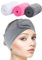 SINLAND 3 Stück Mikrofaser Haarband für Make Up Kosmetik Stirnband Frottee Verstellbare Haarschutzband mit Klettverschluss Haarbänder für Gesicht,Sport,Yoga,Spa