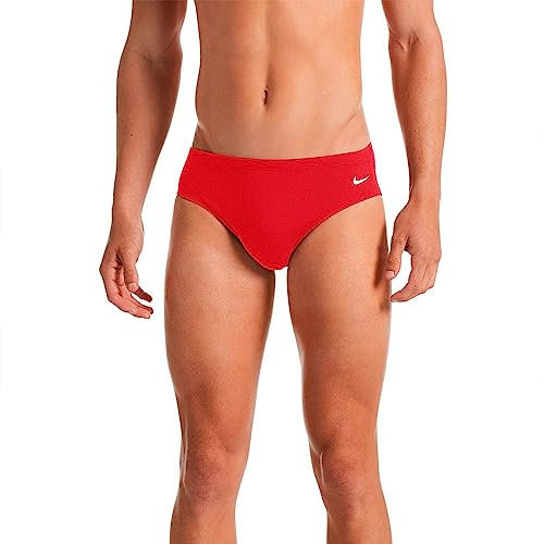 Nike Brief Slips de Bain Homme, Rouge (University Red), L