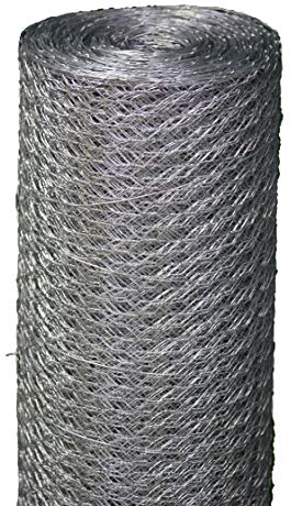 Maschendrahtzaun Kaninchendraht Kükendraht Hasendraht VERZINKT Draht 30-100 cm Höhe Sechseckgeflecht Sechseckdraht (Maschweite: 25 mm Höhe:1000 mm)