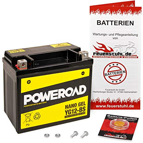Gel-Batterie V-Strom 650, 2004-2011 (B1) wartungsfrei, einbaufertig, startklar, inkl. 7,50€ Pfand