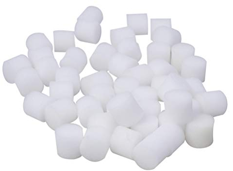 HEMOTON 100PCS Hydrokultur Schwämme Zylinderförmig Schwamm 30mm für Netz Töpfe Gemüse Pflanze Anbau System Pflanzenwachstum Zubehör Gartenwerkzeug Gewächshaus Weiß