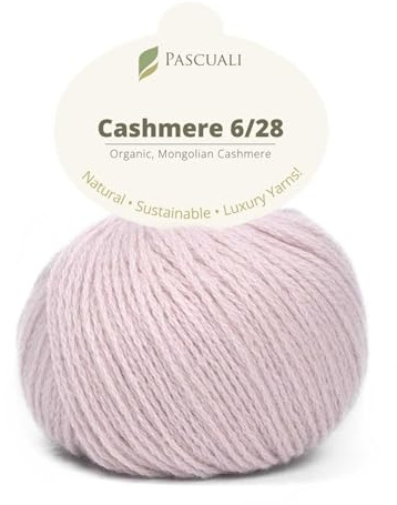 25g Pascuali Cashmere 6/28 | 100% Kaschmirwolle Bio Kaschmir zum Stricken und Häkeln, Farbe:Rosenquarz 10