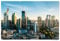 BilderKing Wandbild Frankfurt Am Main Skyline - 90cm x 60cm Poster Glanz